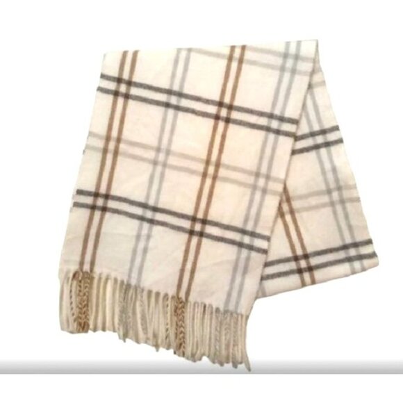 Cejon Plaid Fringe Italian Scarf (444) - Picture 5 of 5